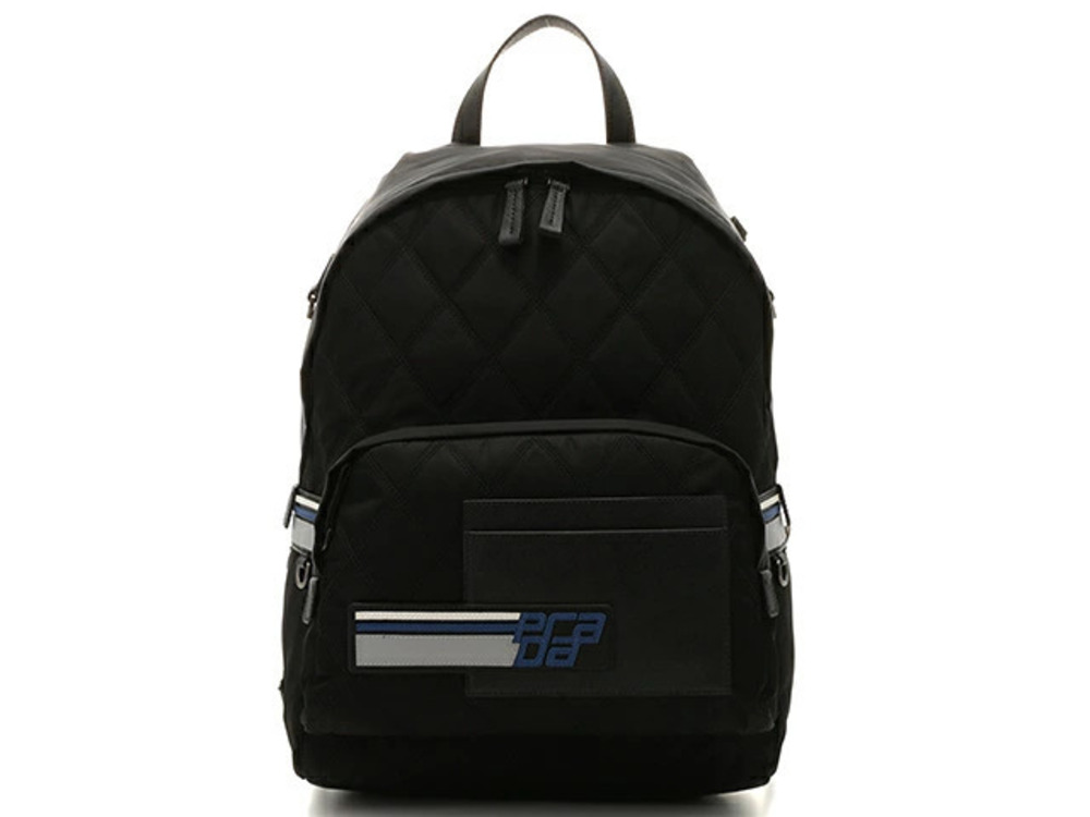 Prada bag backpack quilted black